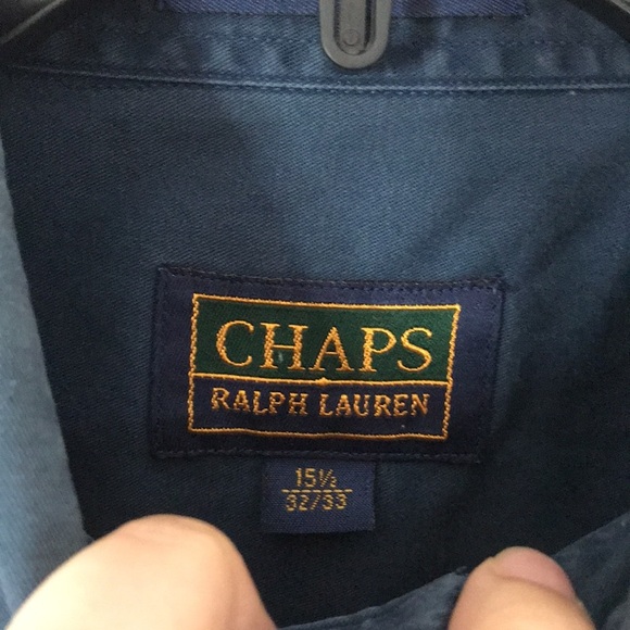 Chaps Ralph Lauren button down dress collard shirt size large - Picture 6 of 10